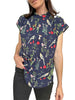 Button through Blouse -Garden Print